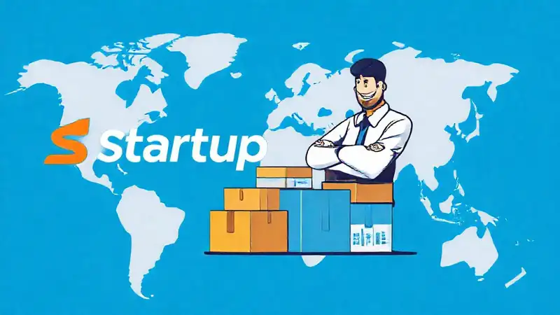 Una startup dinámica negocia globalmente visualmente